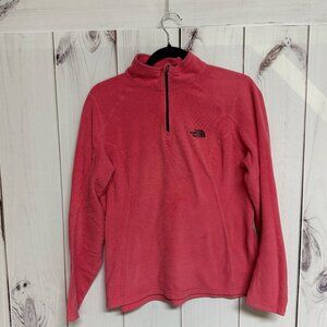 The North Face Women’s 1/4 Zip Fleece Pullover Pink Medium EUC
